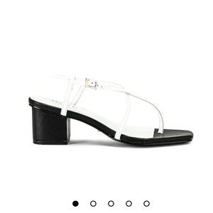 Raye Gaia Heel In White - Basically new condition